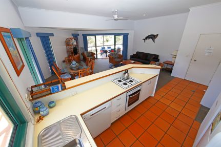 Living Area and Kitchen Bench