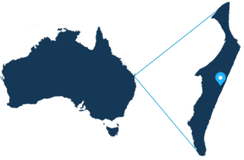 Fraser Island is located off the east coast of Australia.